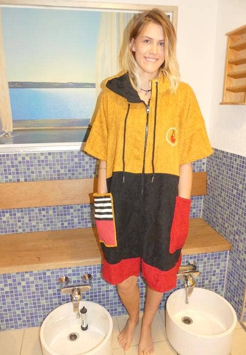 WAVE HAWAII - Poncho con zip WAVE HAWAII Polvere