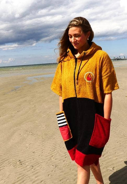 WAVE HAWAII - Poncho con zip WAVE HAWAII Polvere