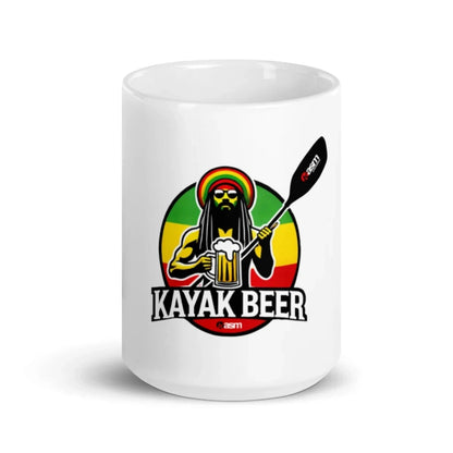 KAYAK BEER RASTA JO White glossy mug