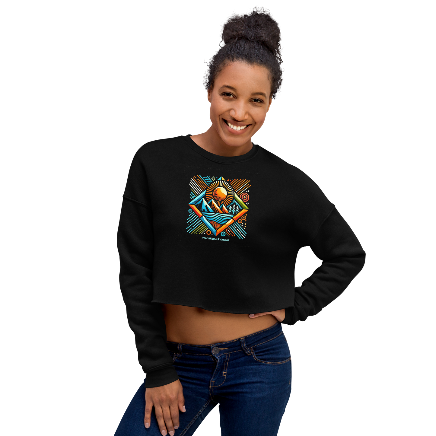 #VALSESIAKAYAKING Wms Crop Sweatshirt